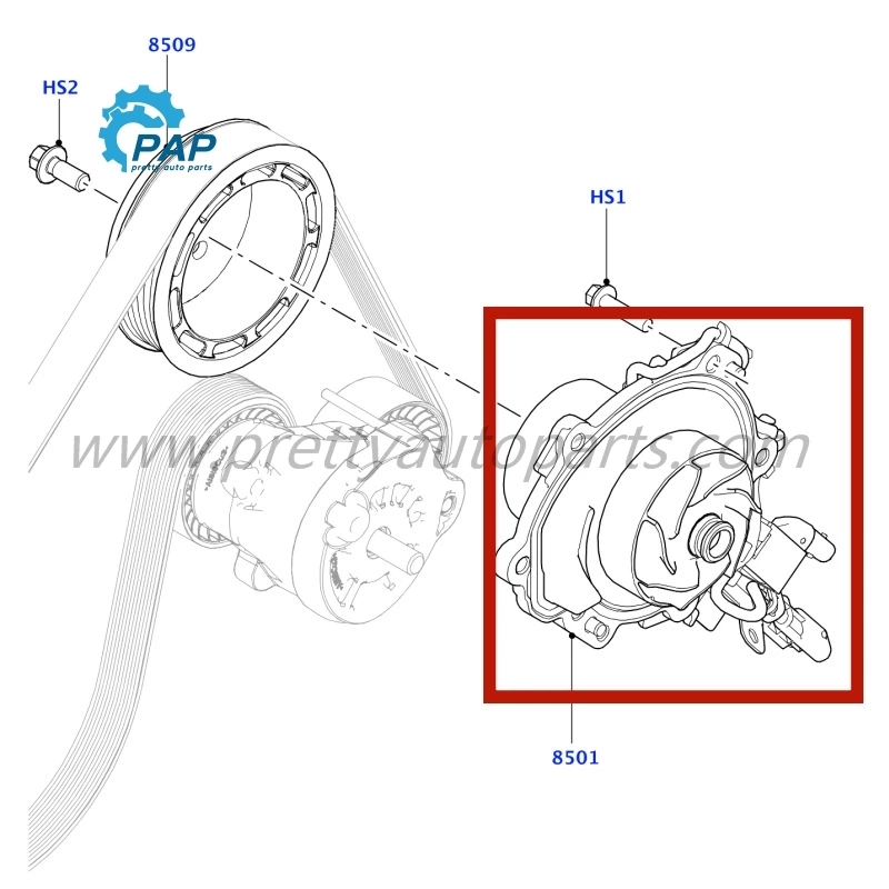 Electric Water Pump for LAND ROVER OEM LR073693  LR116736  LR129893